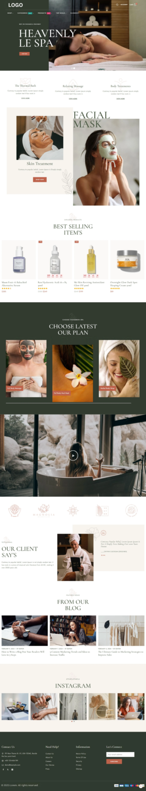 Spa and Saloon (7 Pages)